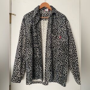 Vintage 90’s Third Rail leopard print jacket faux fur